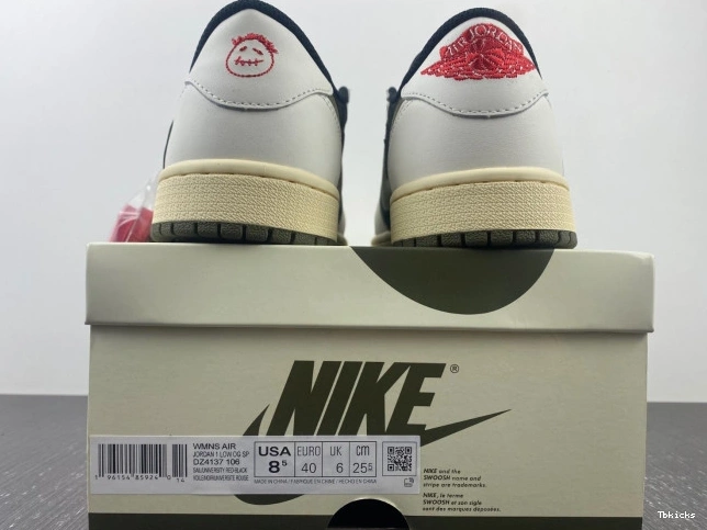 Rep TBK Low Travis 1 Olive Scott WMNS OG x Air Jordan DZ4137-106 0814